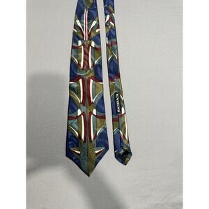 VTG Bachrach Screenplay by‎ Martin Wong Men's Neck Tie Geometric 100% Silk
